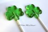 1803 Flat Shamrock Clover Chocolate or Hard Candy Lollipop Mold 1803 Flat Shamrock Clover Chocolate or Hard Candy Lollipop Mold